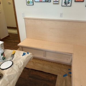 Built In Seating and Table Painting in Edmond Oklahoma