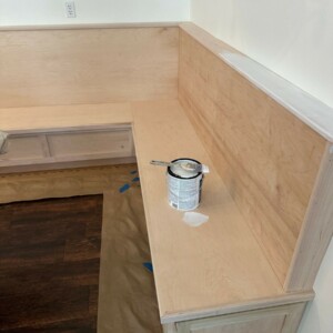 Built In Seating and Table Painting in Edmond Oklahoma