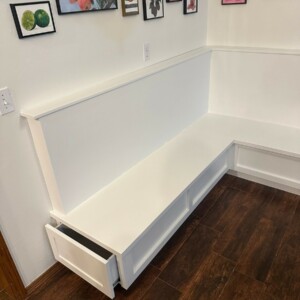 Built In Seating and Table Painting in Edmond Oklahoma